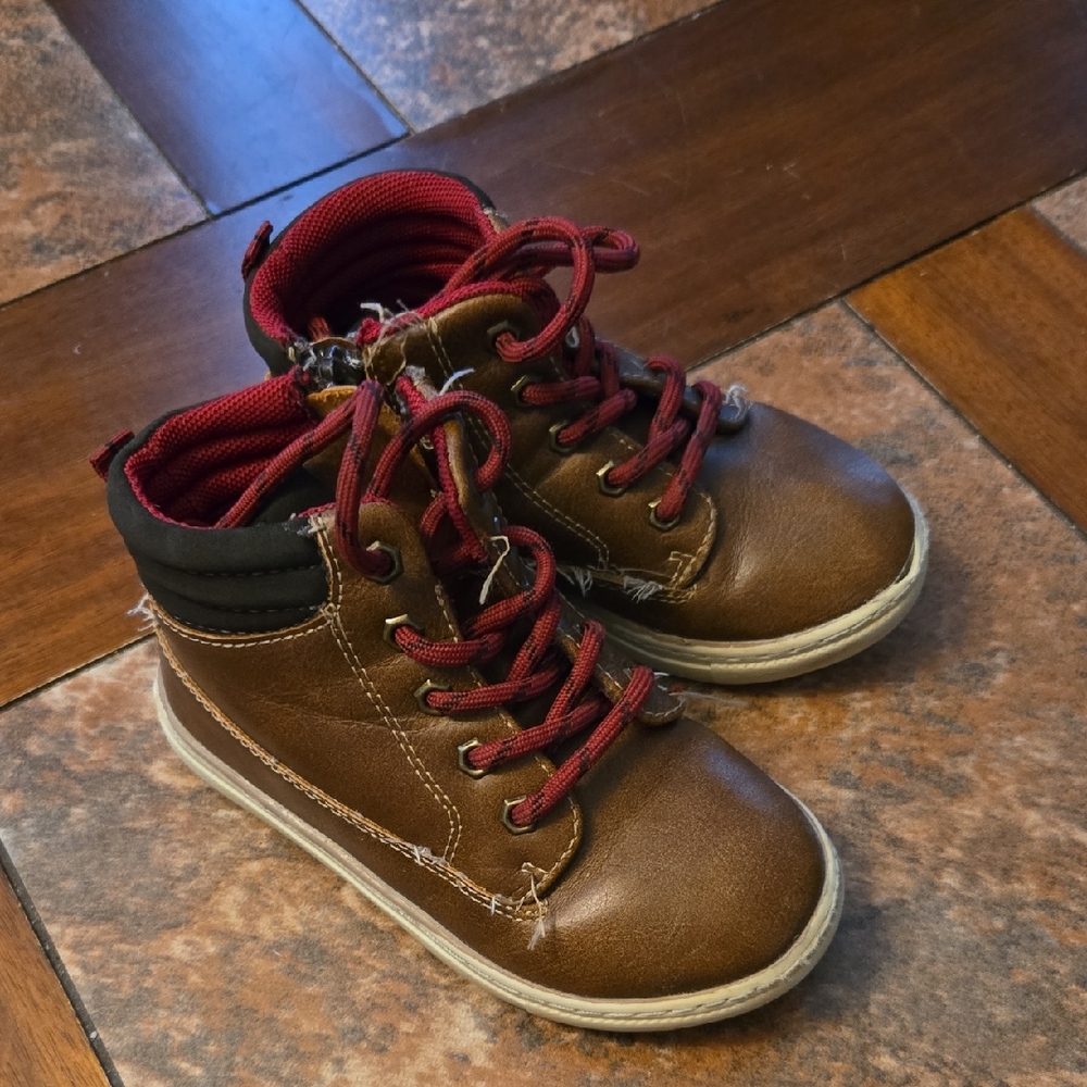 Brown and Black Kids Boots